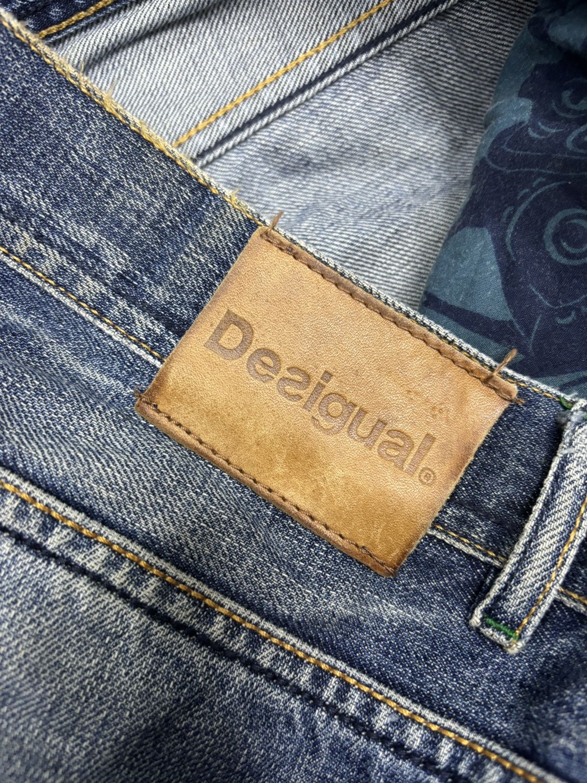 Desigual × Hysteric Glamour × If Six Was Nine 🔥DESIGUAL SLIM DISTRESSED DENIM JEANS ROCKSTAR DENIM Size US 31 - 10 Thumbnail