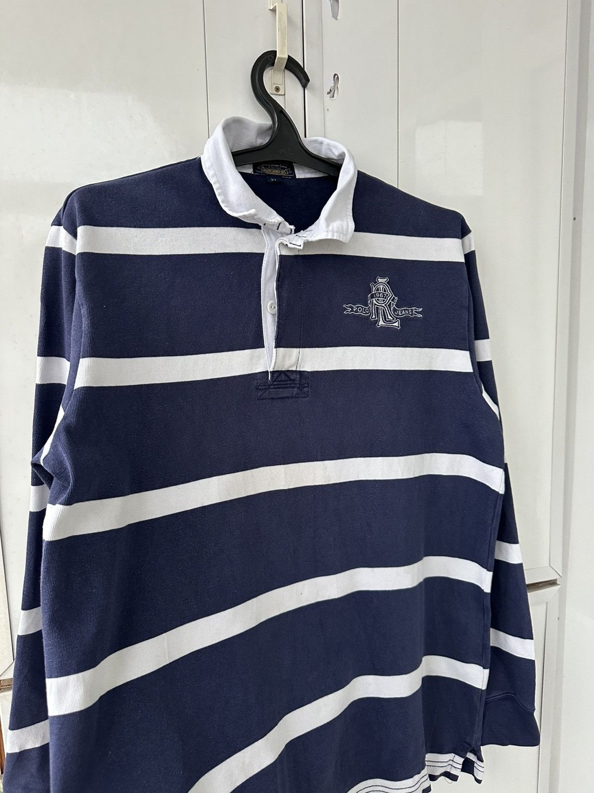 Polo Ralph Lauren Vintage Polo Ralph Lauren Rugby Sweatshirt “R” Logo Size US XL / EU 56 / 4 - 9 Thumbnail