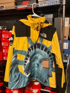 Brand New Supreme The North Face TNF Hoodie Black XL Statue of Liberty F/W19