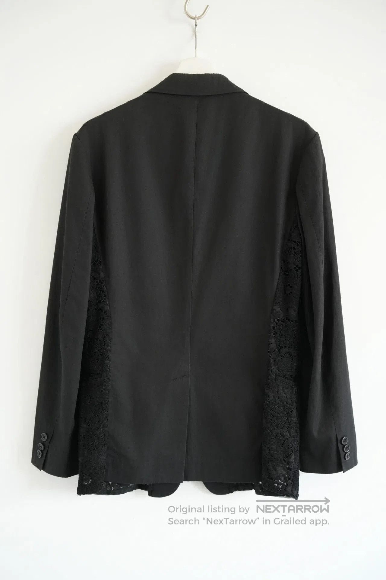 Yohji Yamamoto Yohji Yamamoto 09ss Lace Detail Suit. Size US S / EU 44-46 / 1 - 2 Thumbnail