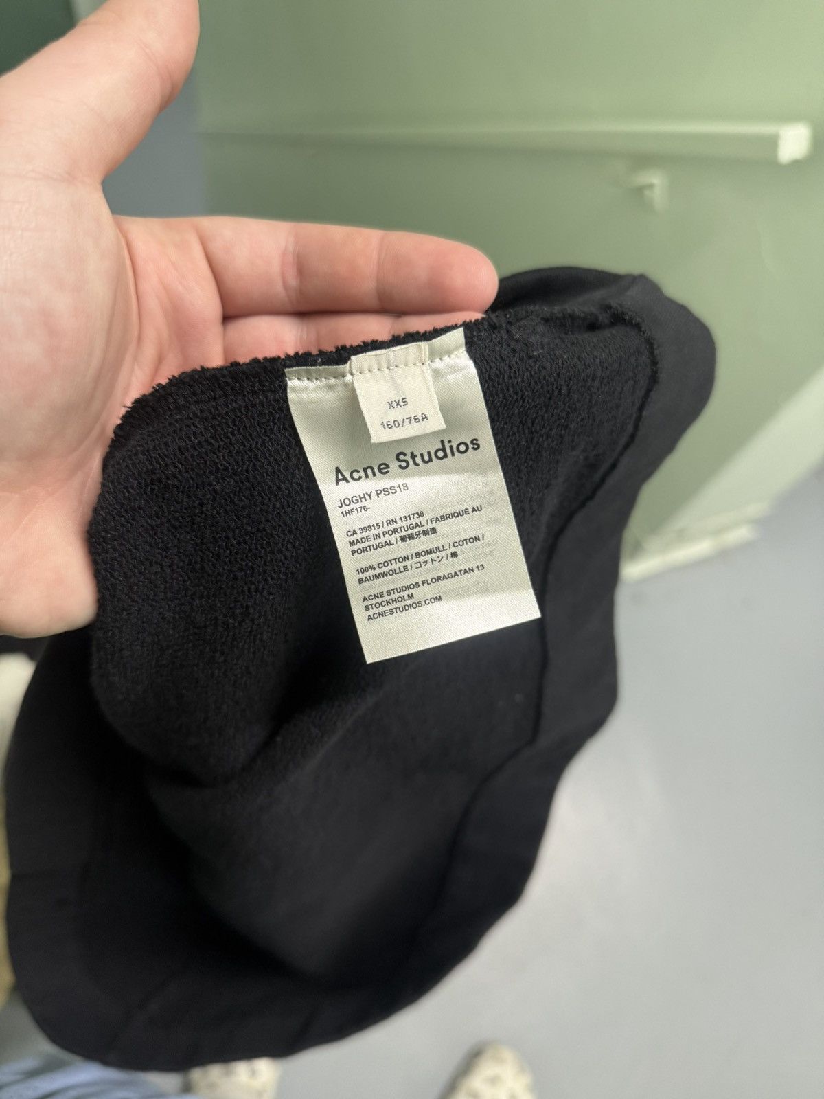 Acne Studios Acne Studios Stockholm ‘Black’ Cropped Hoodie Size XXS / US 00 / IT 34 - 7 Thumbnail
