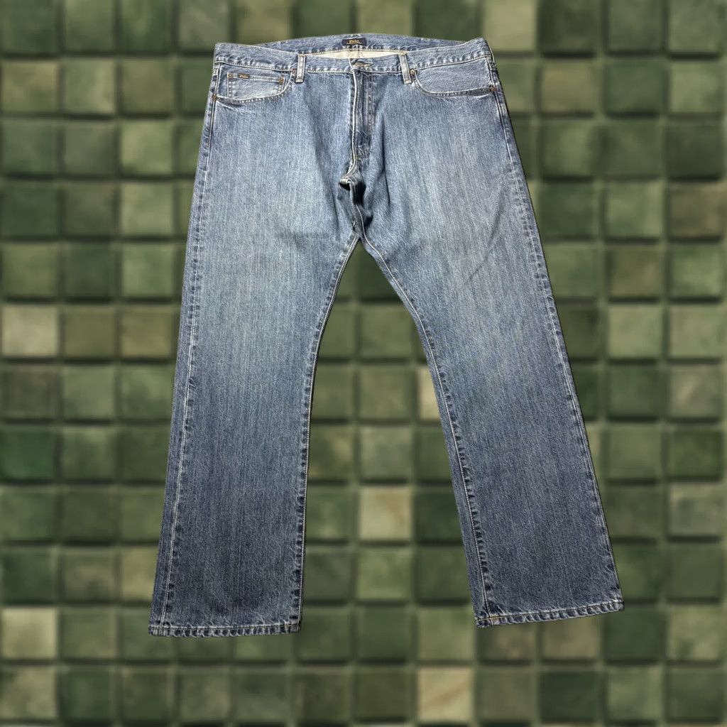 Polo Ralph Lauren VINTAGE? No. Polo Ralph Lauren Varick Jeans Mens 40x30 Slim Straight Denim Size US L / EU 52-54 / 3 - 1 Thumbnail