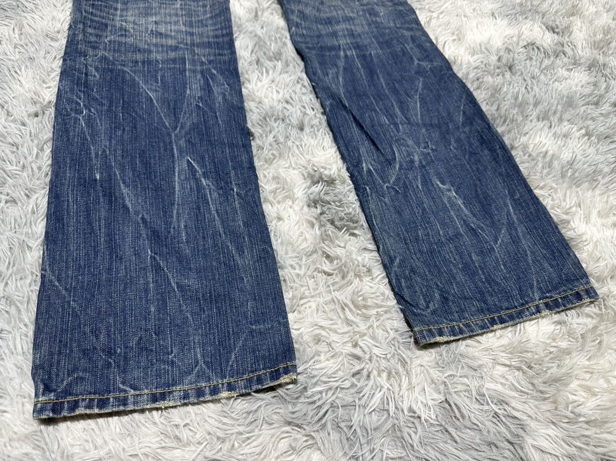 Japanese Brand 🔥Sick Y2K Red Pepper Jeans Flared Denim Distressed Size US 34 / EU 50 - 12 Thumbnail