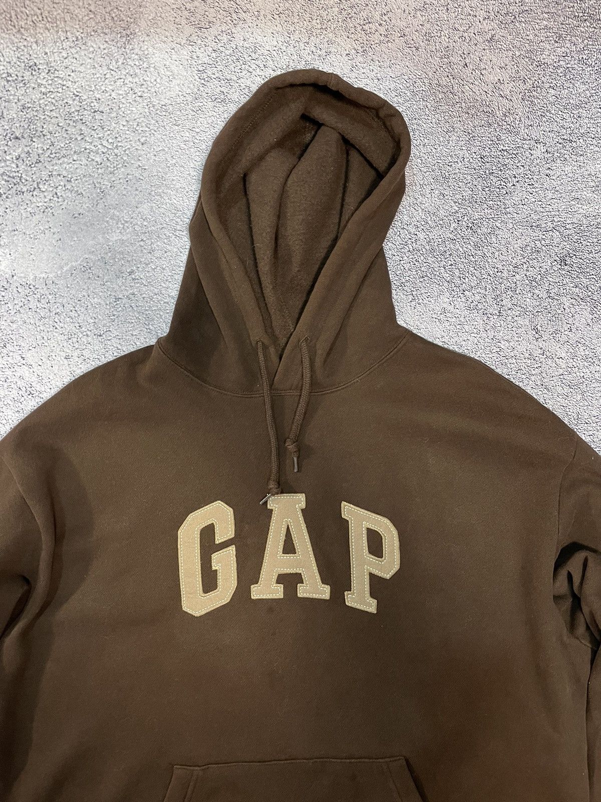 Gap Gap Mens Hoodie Jacket Brown Boogie Logo Baggy Size L Size US L / EU 52-54 / 3 - 2 Thumbnail