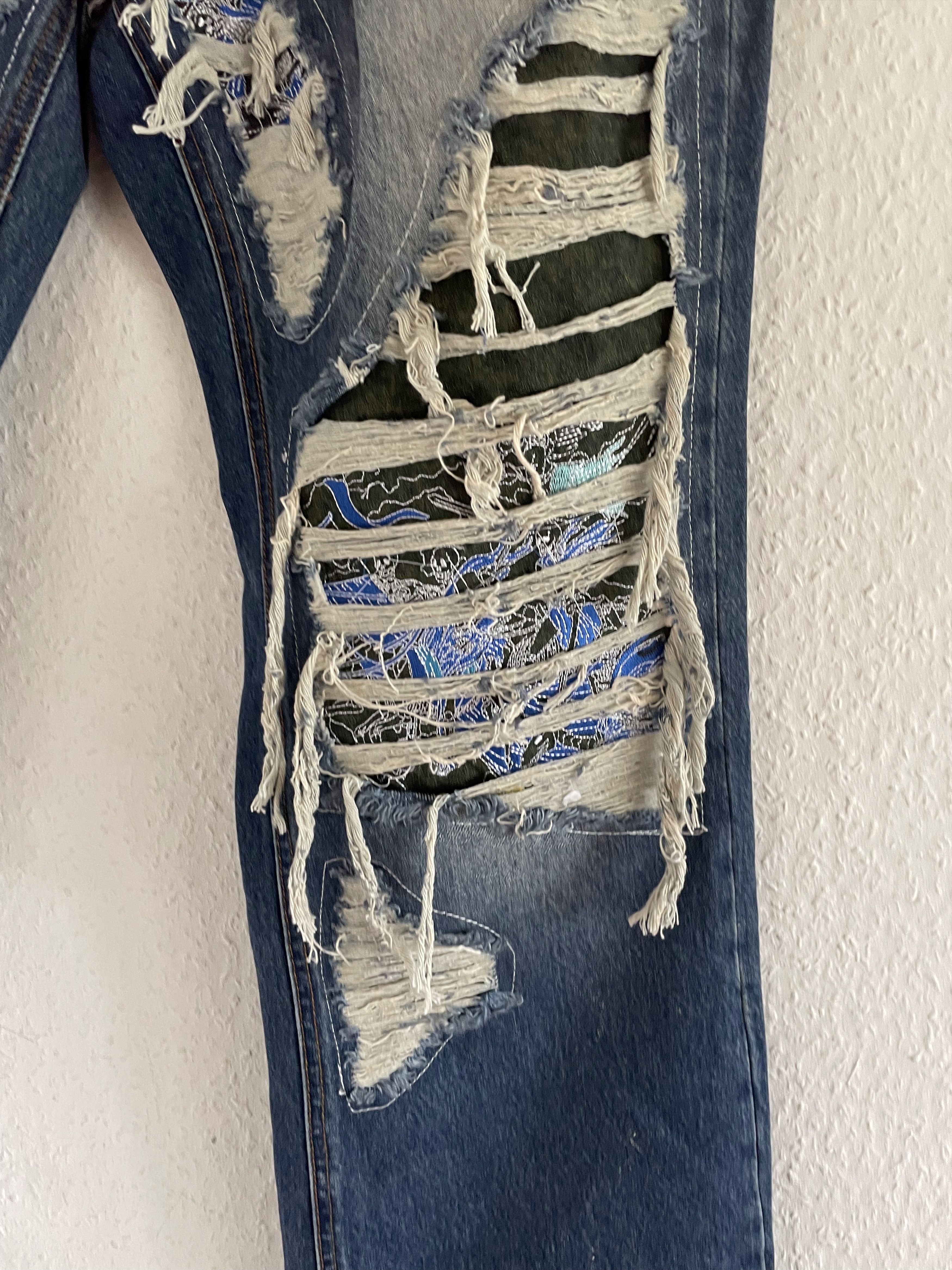 Who Decides War Bandana Patch Flared Jeans Size US 36 / EU 52 - 9 Thumbnail