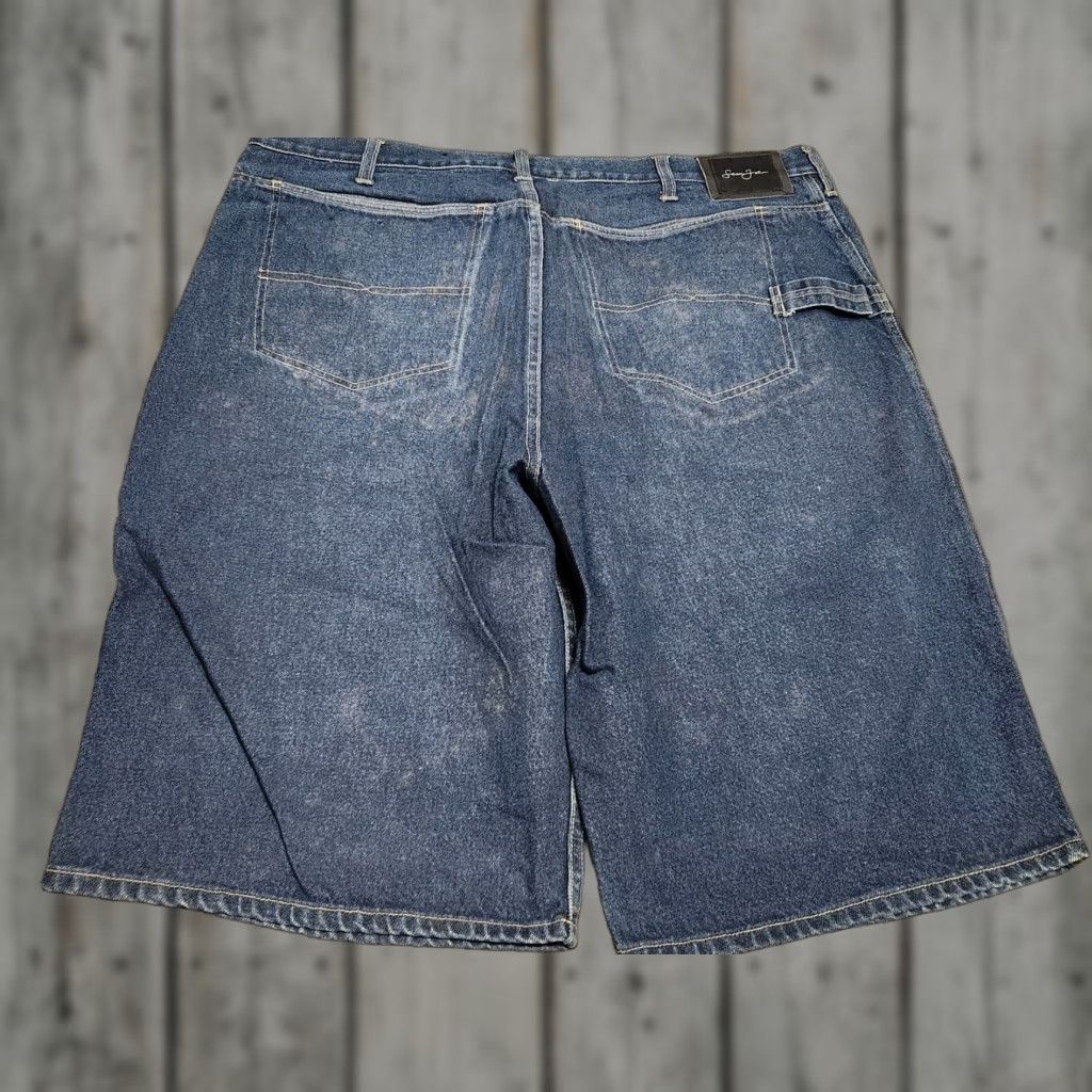Sean John VINTAGE Sean John Grunge Skater Shorts Carpenter Denim Wide Leg Men 42 Blue Size US 42 / EU 58 - 1 Thumbnail
