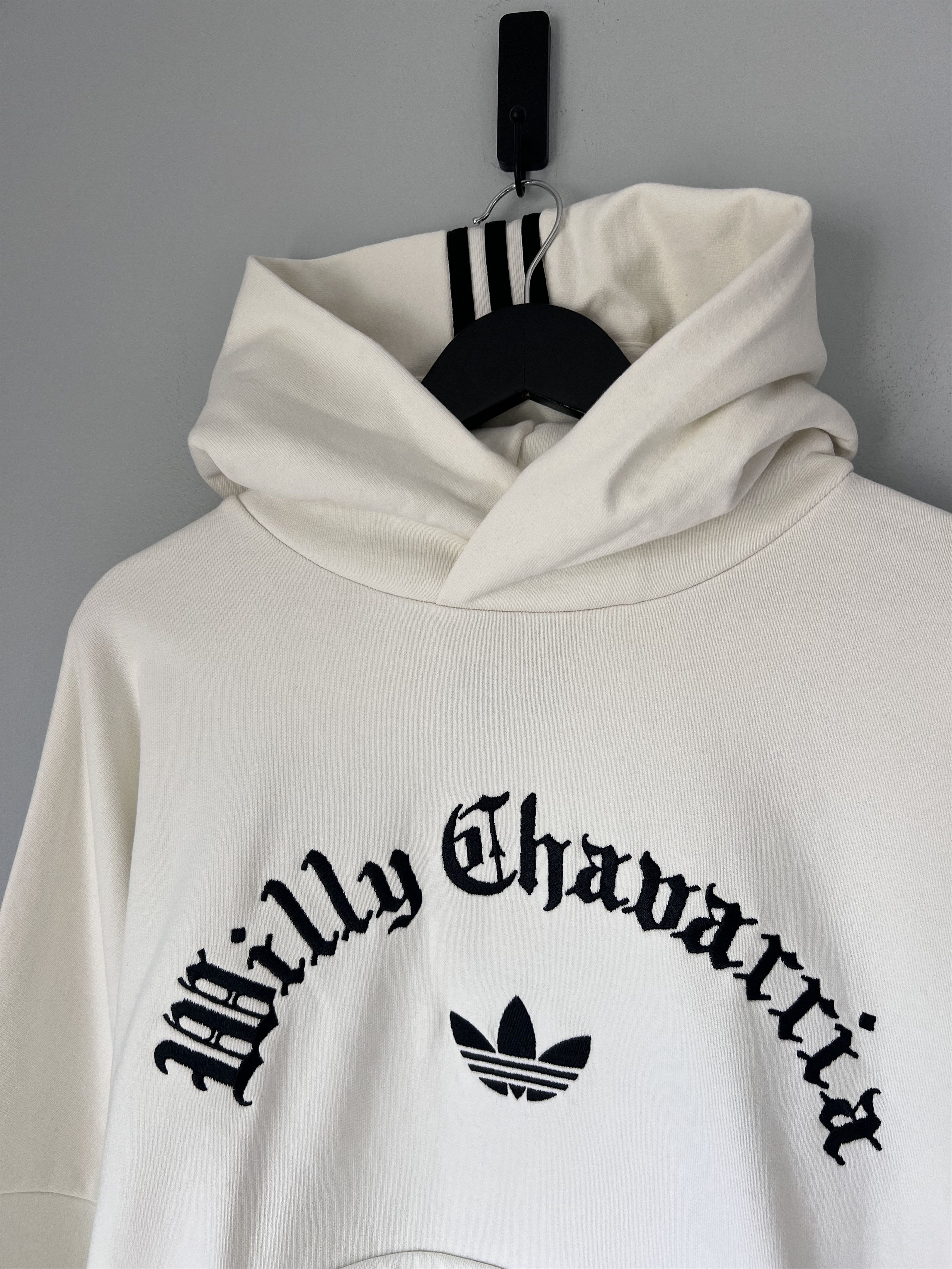 Adidas × Willy Chavarria Willy Chavarria Adidas Fleece Hoodie in White Size US XL / EU 56 / 4 - 2 Thumbnail