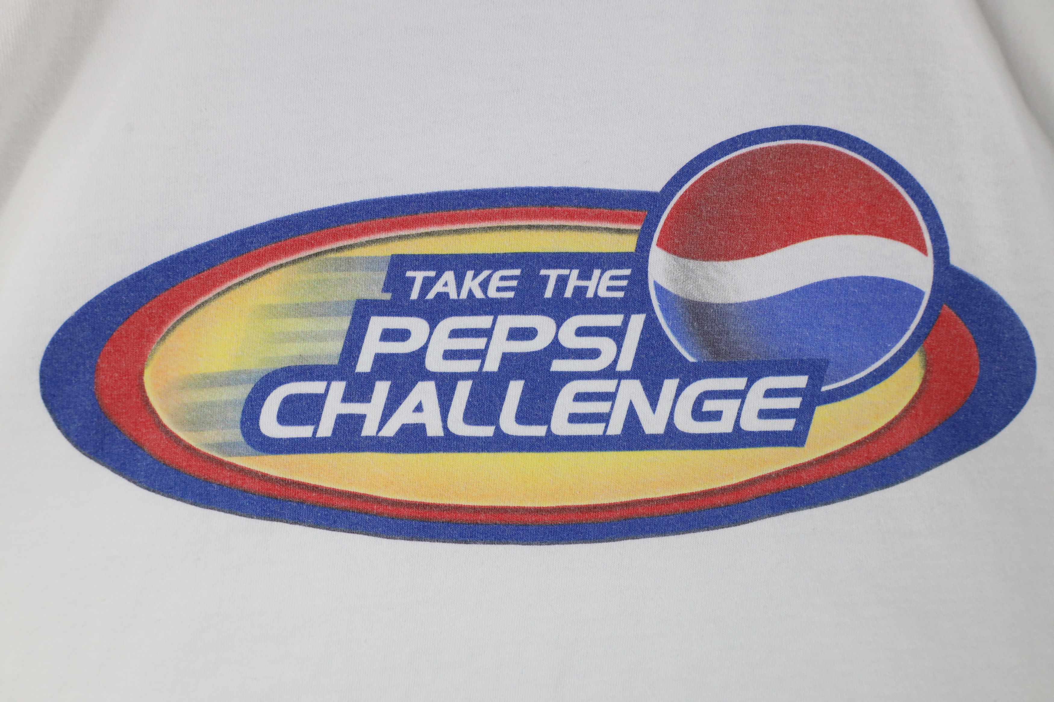 Vintage Vintage 90s Spell Take the Pepsi Challenge Soda Pop T-Shirt Size US XL / EU 56 / 4 - 4 Thumbnail