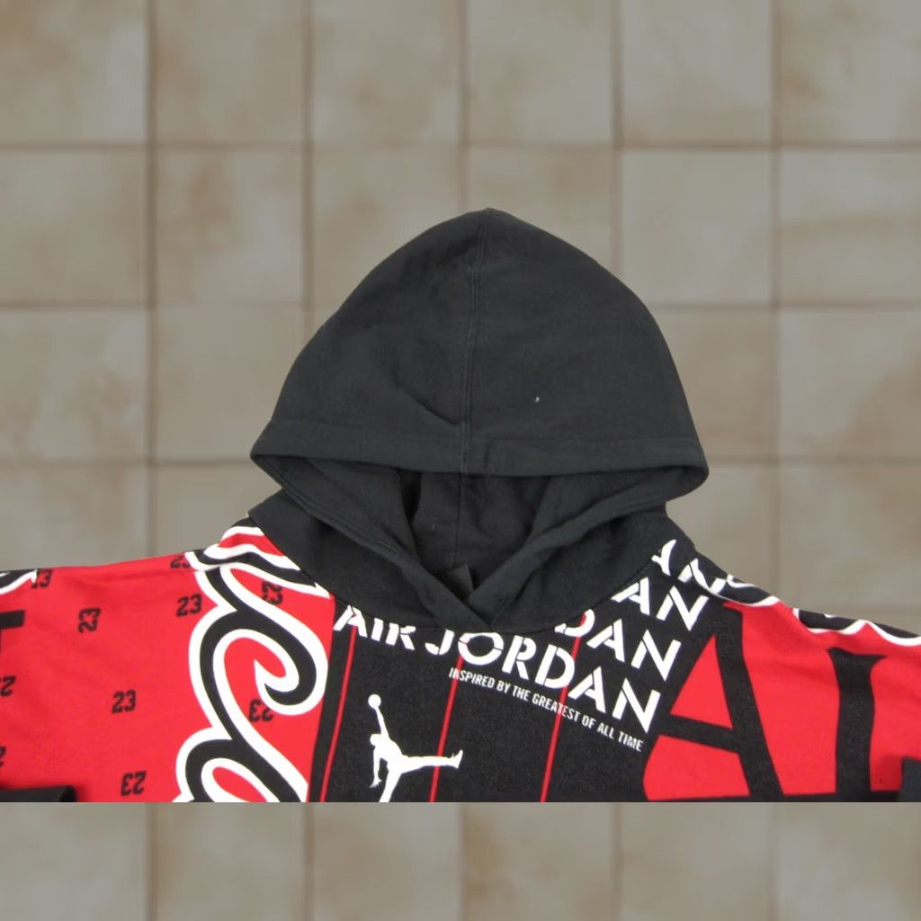 Nike Nike Hoodie Womens 1X Black Jordan Women Plus Red Core Essentials All Over Print Crop Size XL / US 12-14 / IT 48-50 - 1 Thumbnail