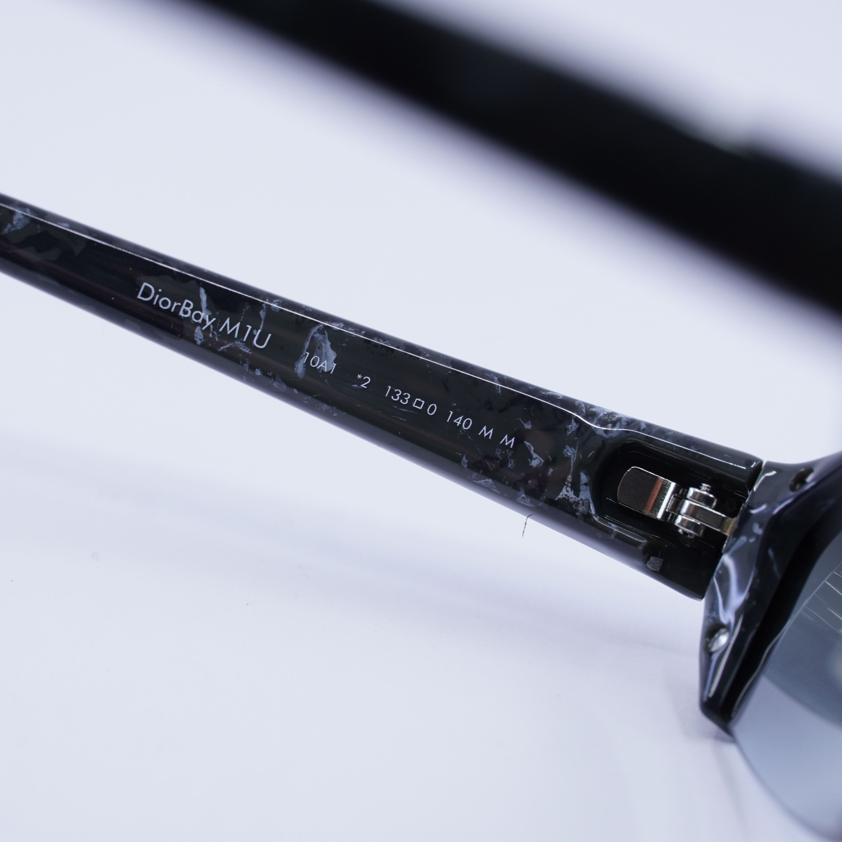 Dior Dior DIORBAY M1U 10A1 Sunglasses Black Geometric Frame Size ONE SIZE - 7 Thumbnail