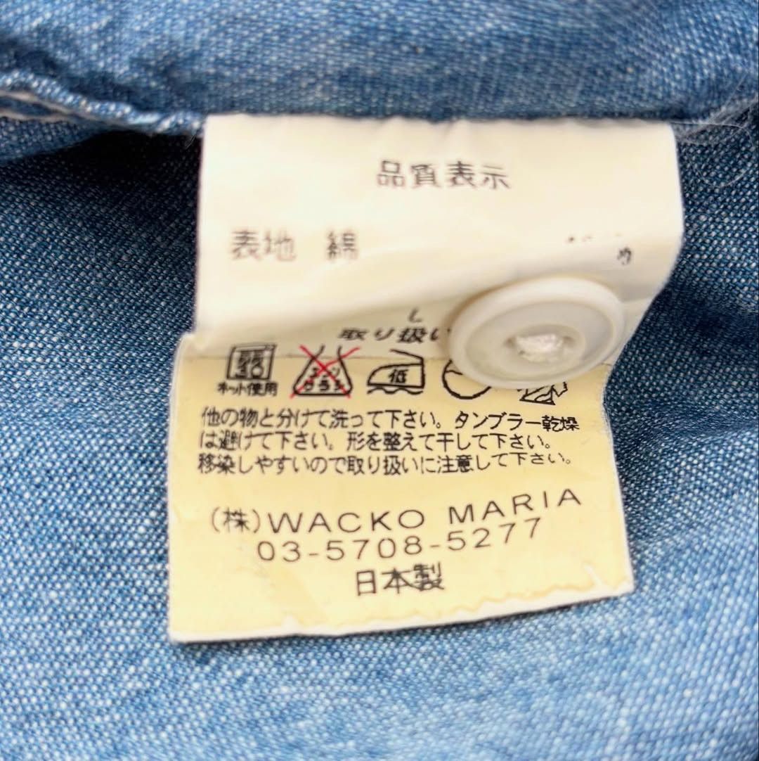 Wacko Maria Wacko Maria Guilty Parties Chambray Selvedge Shirt Blue Size US L / EU 52-54 / 3 - 8 Thumbnail