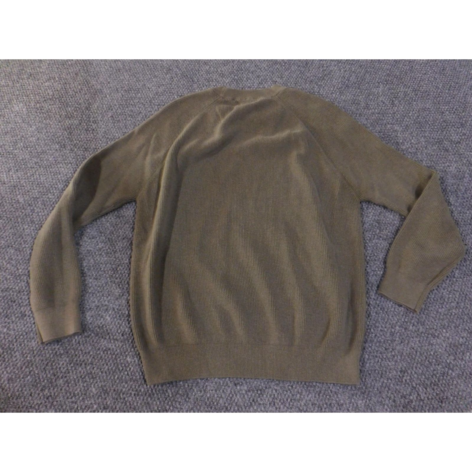 Zara VINTAGE Zara Sweater Mens XL Olive Green Crewneck Raglan Knit Pullover Size US XL / EU 56 / 4 - 7 Thumbnail