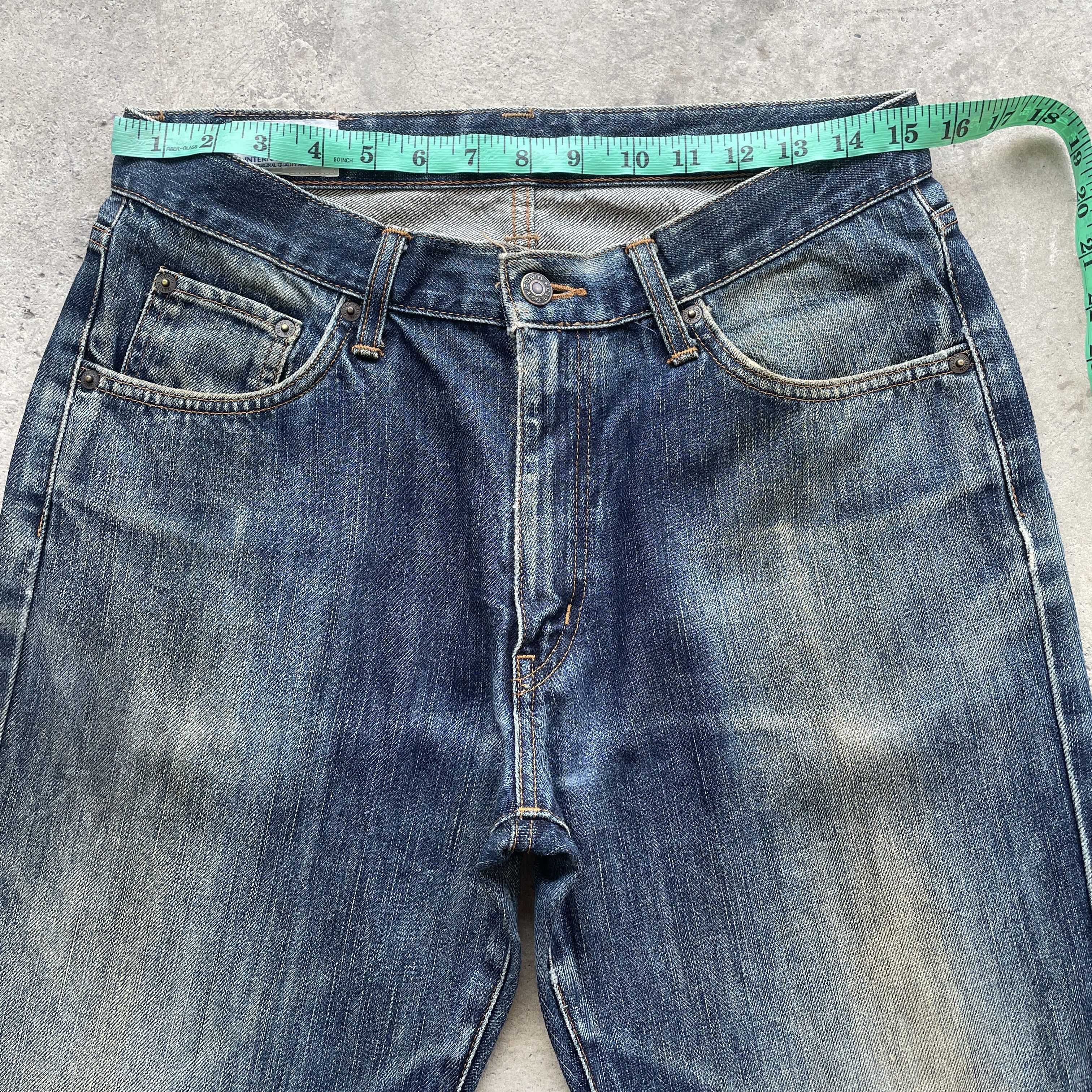 Edwin Vintage Edwin 403 Faded Jeans Mudwash Denim Distressed Pants Size US 31 - 5 Thumbnail