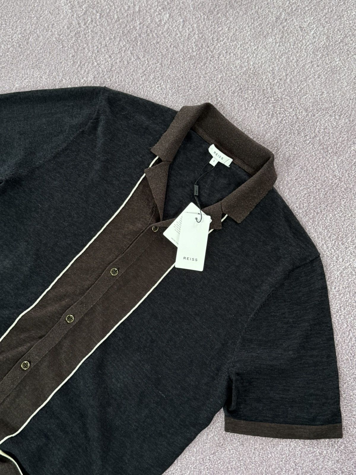 Reiss Reiss Old Money Vibe Glamour Luxury Polo Shirt Size US L / EU 52-54 / 3 - 6 Thumbnail