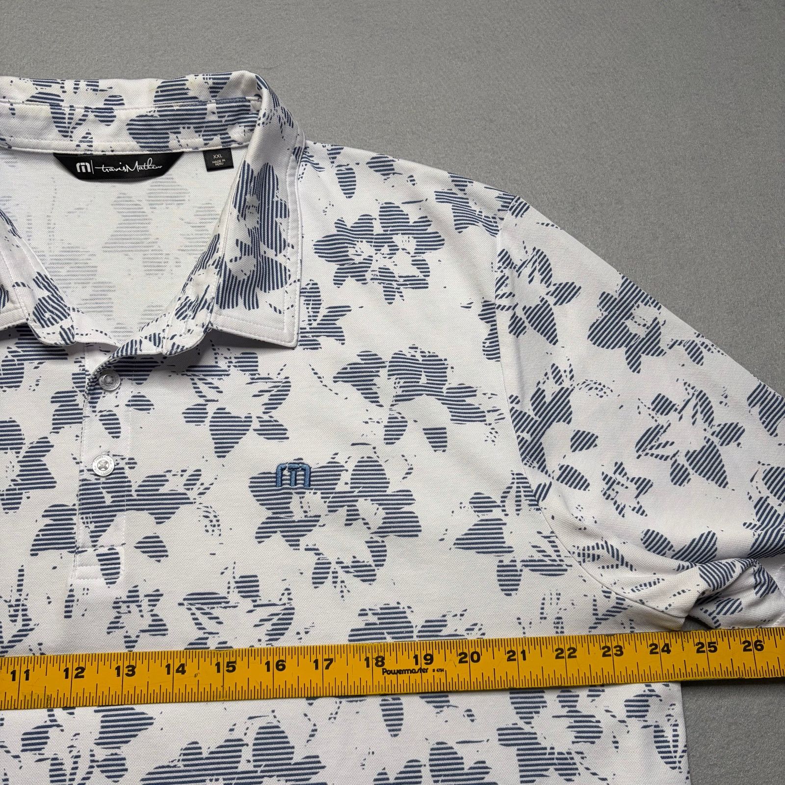 TravisMathew TravisMathew Polo Shirt Mens XXL White Floral Hawaiian Golf Size US XXL / EU 58 / 5 - 6 Thumbnail