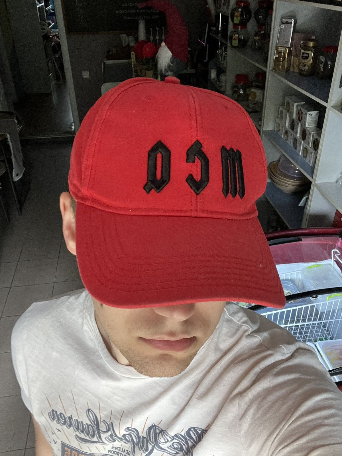 Alexander McQueen Alexander Mcquenn MCQ Red Cap Size ONE SIZE - 5 Thumbnail