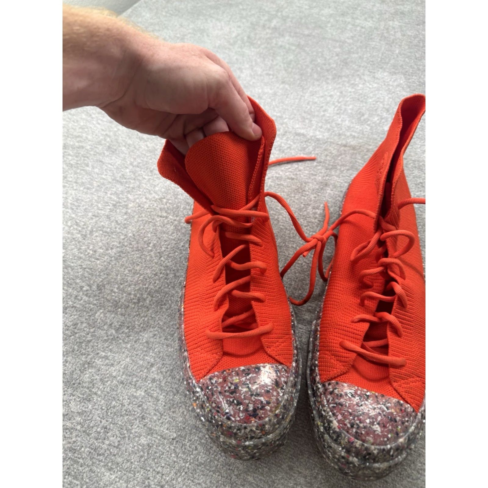 Converse Converse Chuck 70 Renew Knit Orange Recycled High Top Sneaker Men 12 Shoes Shoe Sneaker Knit Orange Men 12 Size US L / EU 52-54 / 3 - 7 Thumbnail