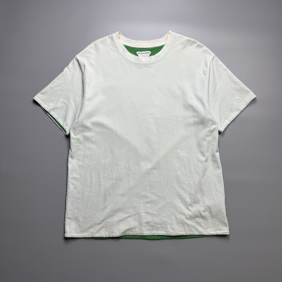 Bottega Veneta Bottega Veneta - SS/22 Double Layer Heavy Cotton Tshirt Size US L / EU 52-54 / 3 - 1 Thumbnail