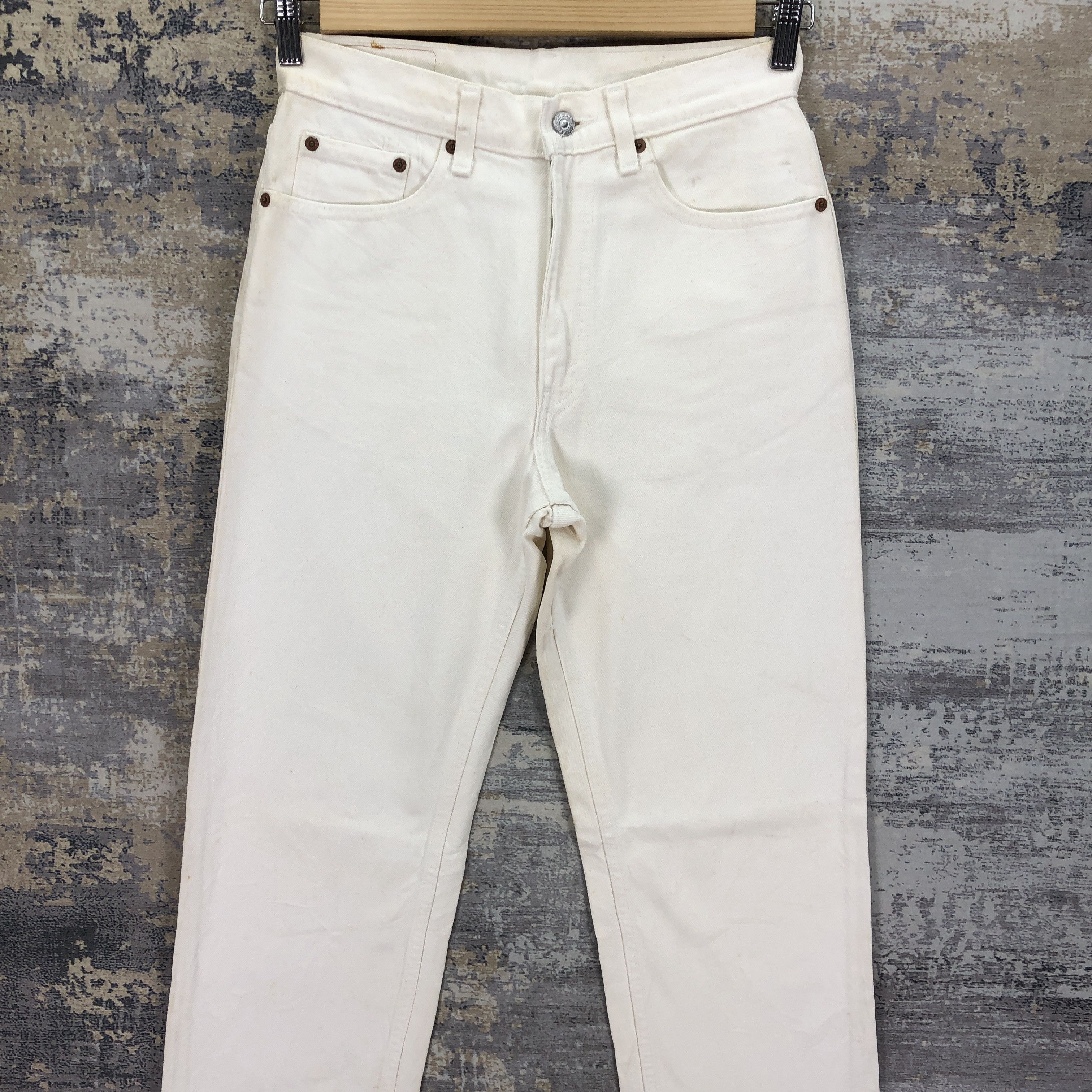 Levi's Vintage 90's Levis Off White Jeans Levi's 510 Denim Size 26" / US 2 / IT 38 - 3 Thumbnail