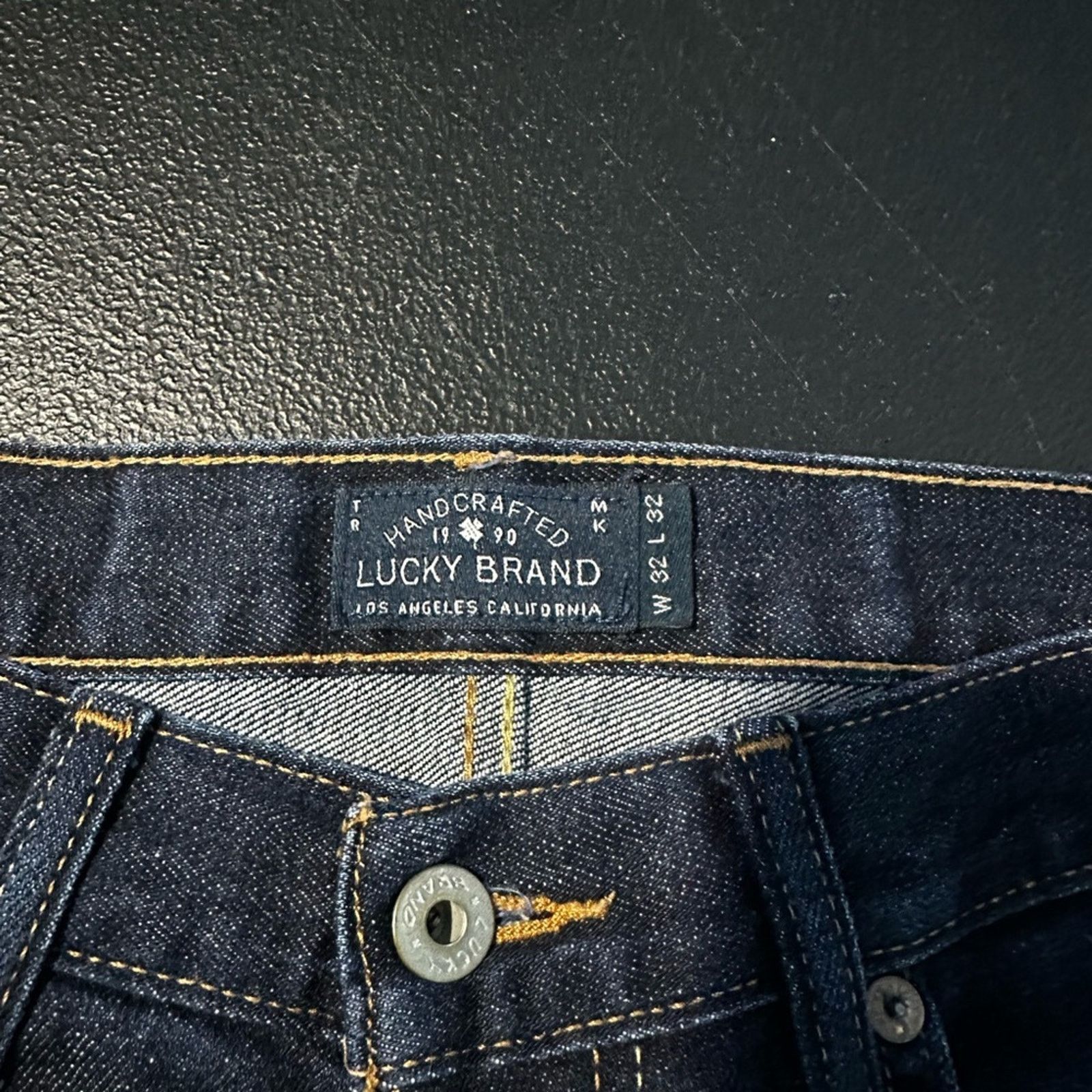 Lucky Brand Lucky Brand Men's Deep Indigo 410 Athletic Fit Jeans 32X32 Size US 32 / EU 48 - 4 Thumbnail