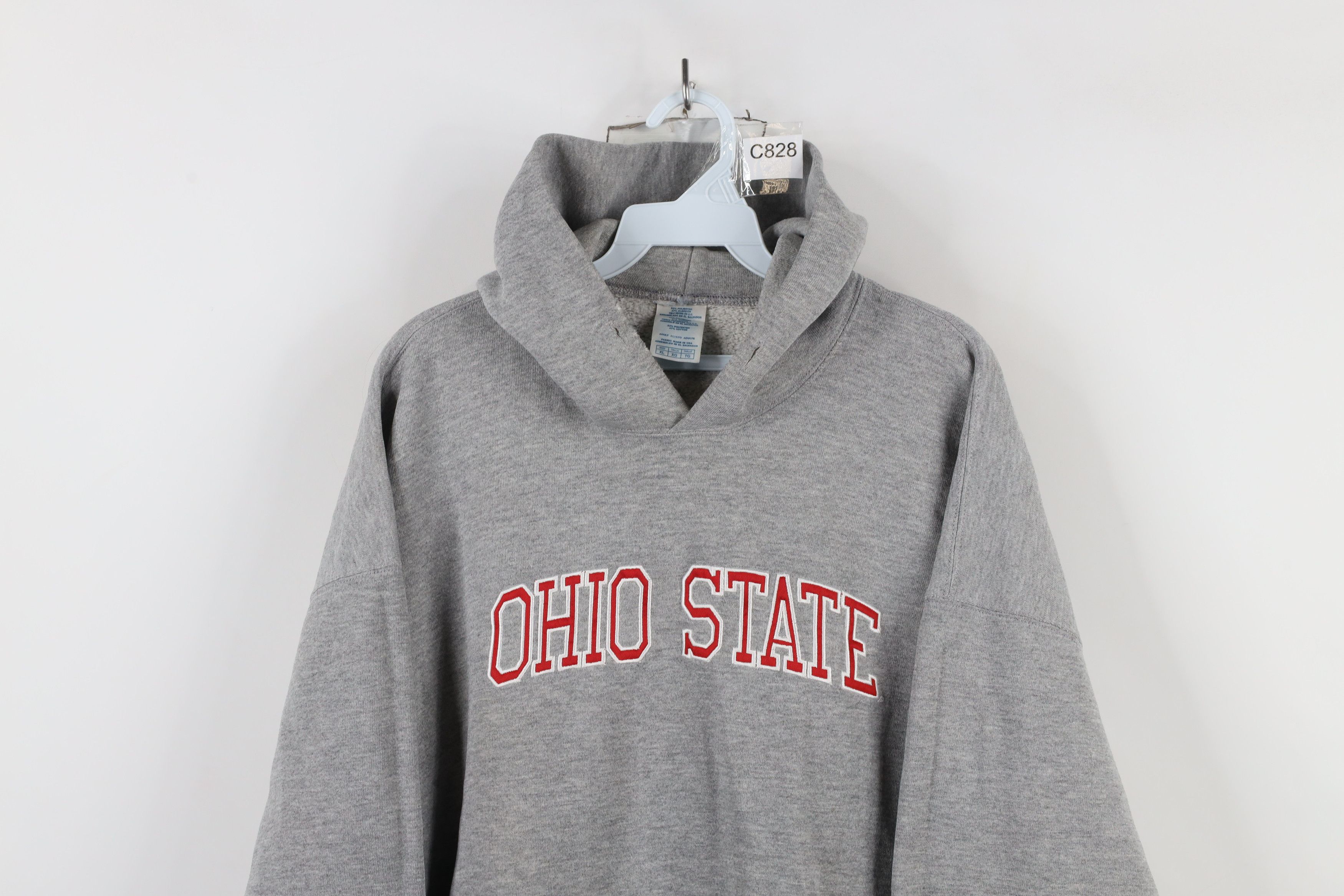 Vintage Vintage 90s Spell Ohio State University Hoodie Sweatshirt Size US XL / EU 56 / 4 - 2 Thumbnail