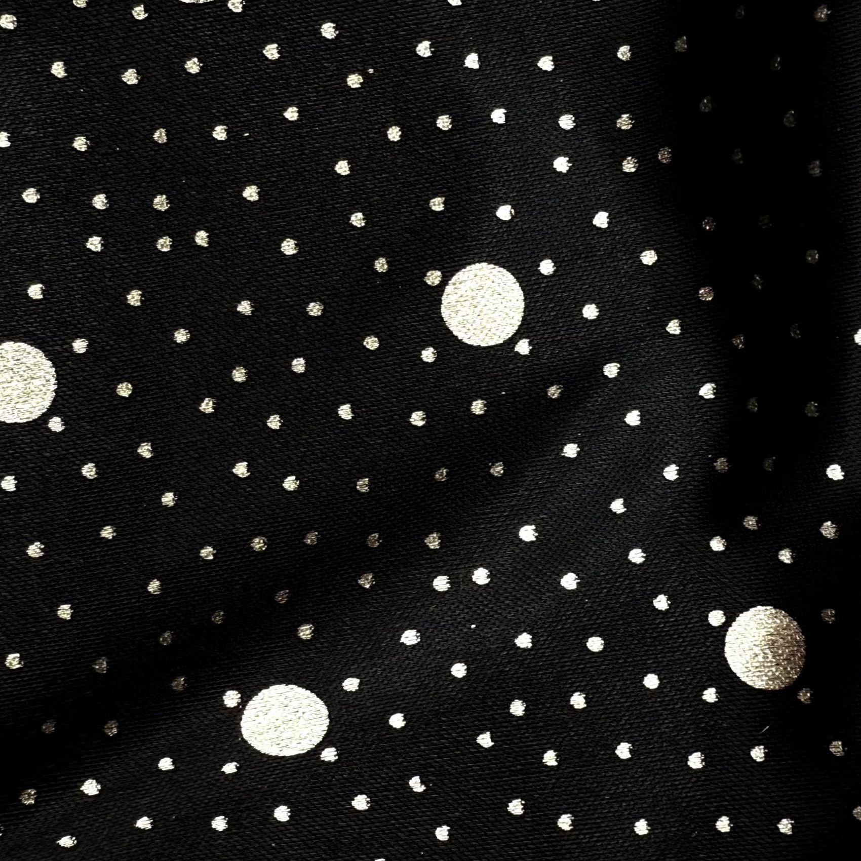 Vintage VINTAGE TR Bentley Blouse Black Metallic Polka Dot Blouse Large Women Party Top USA Made Clip Glitter Crew Neck Short Sleeve Cap Sleeve Art Size L / US 10 / IT 46 - 7 Thumbnail