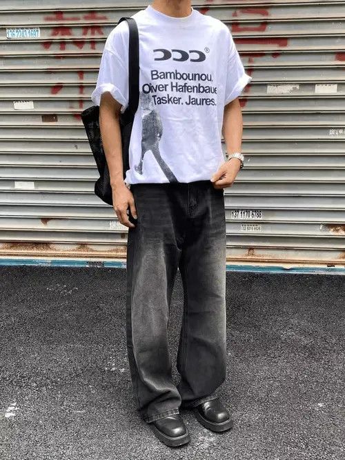 Vintage Gray loose distressed yuppie baggy pants Size US 32 / EU 48 - 3 Thumbnail