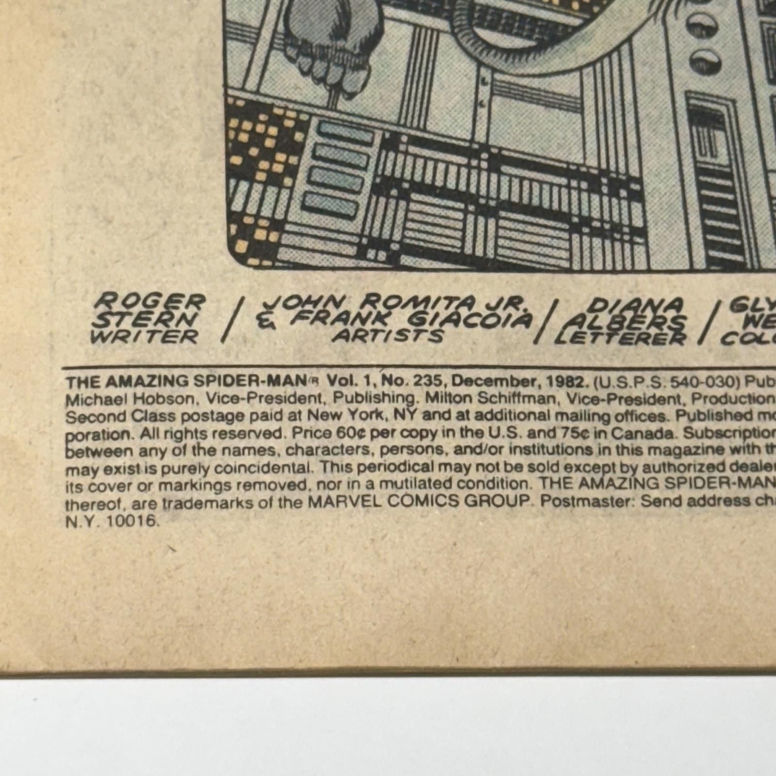 Marvel Comics VTG MARVEL The Amazing Spider-Man #235 DEC 1982 MONSTERS VF+ Size ONE SIZE - 9 Thumbnail