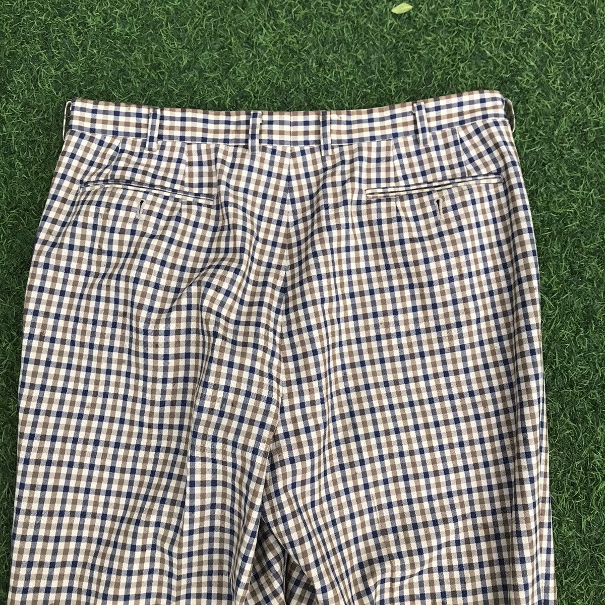 Aquascutum × Other UK × Vintage Aquascutum of london Winster Club Check Trouser Long Pants Size US 34 / EU 50 - 14 Thumbnail