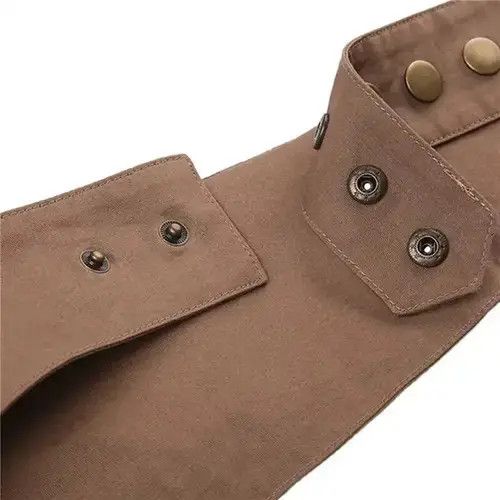 Leather × Vintage Retro Woven Rivet Waist Bag Size ONE SIZE - 4 Thumbnail