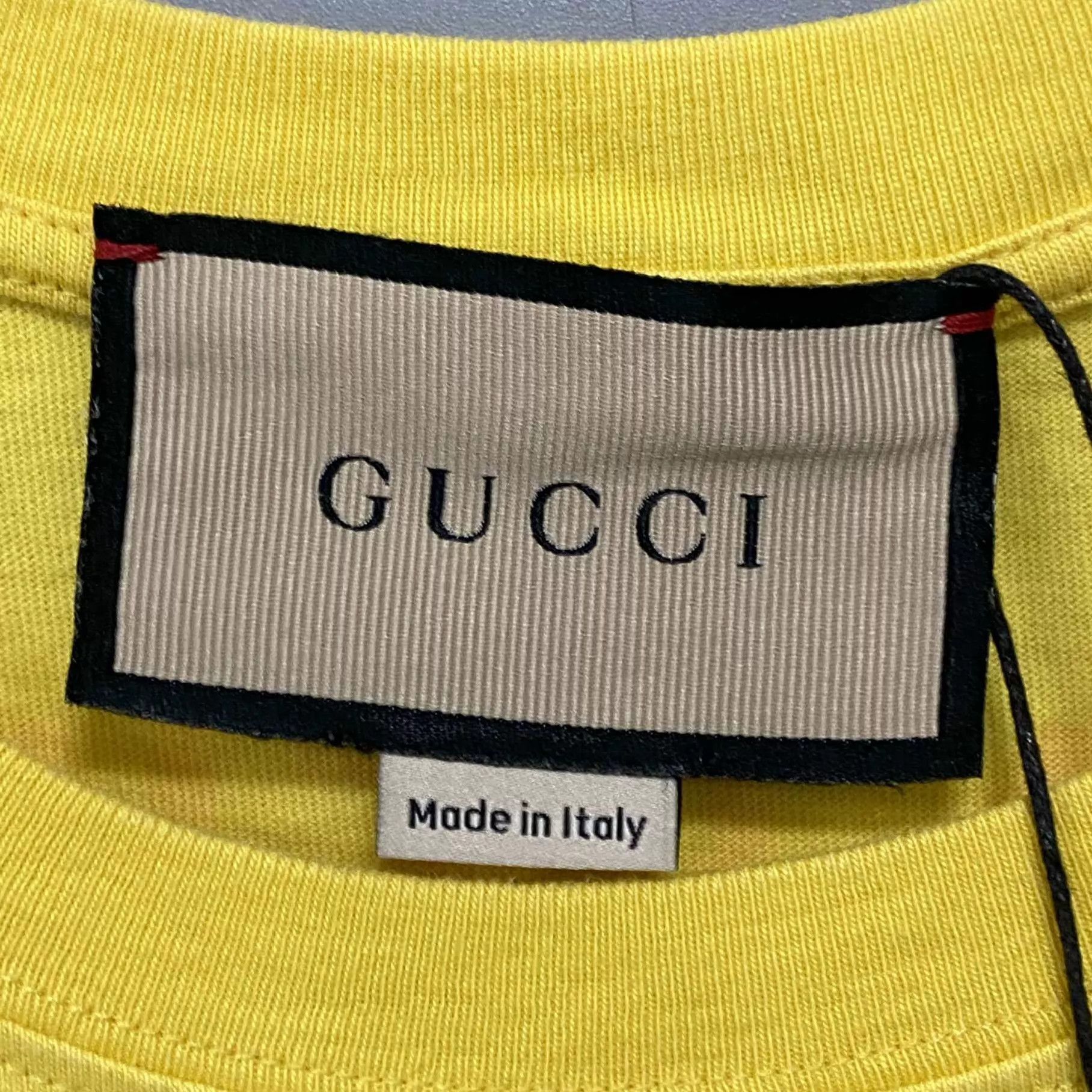 Gucci GUCCI Yellow Logo Short Sleeve T-Shirt XS Size XS / US 0-2 / IT 36-38 - 5 Thumbnail
