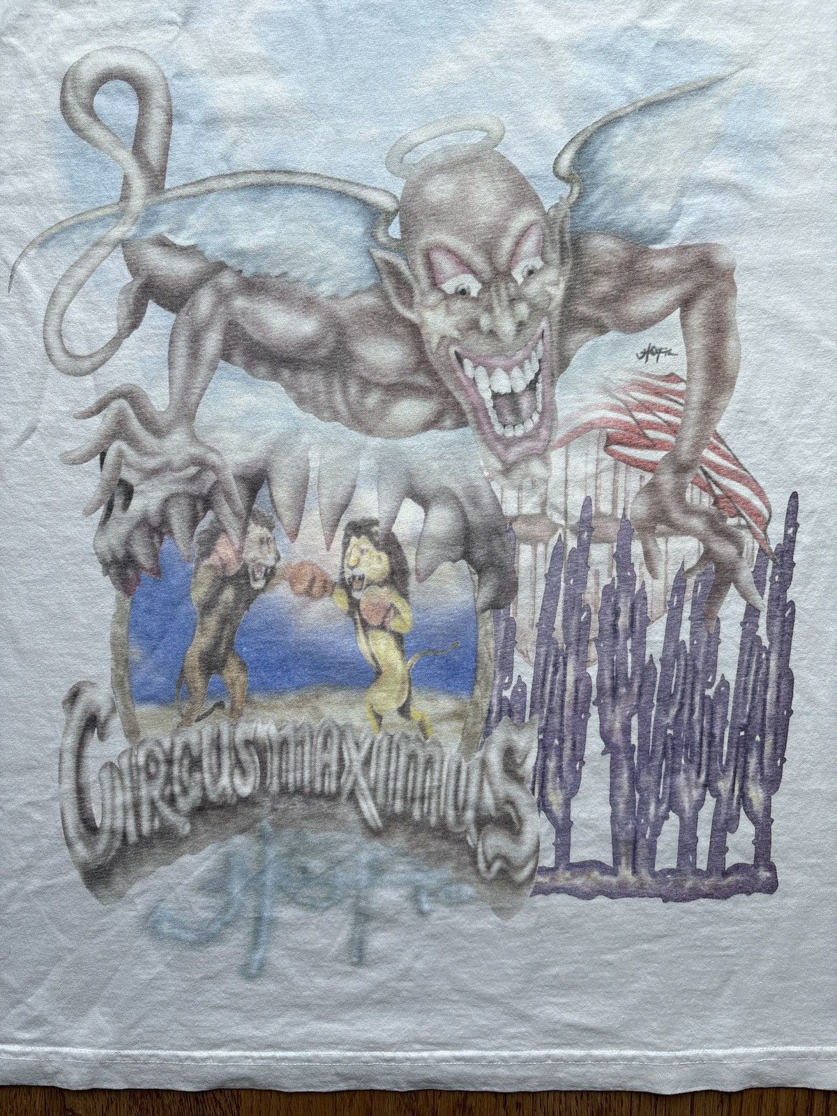 Band Tees Travis Scott Utopia Circus Maximus 2023 Tour III Tee Sz XL Size US XL / EU 56 / 4 - 11 Thumbnail