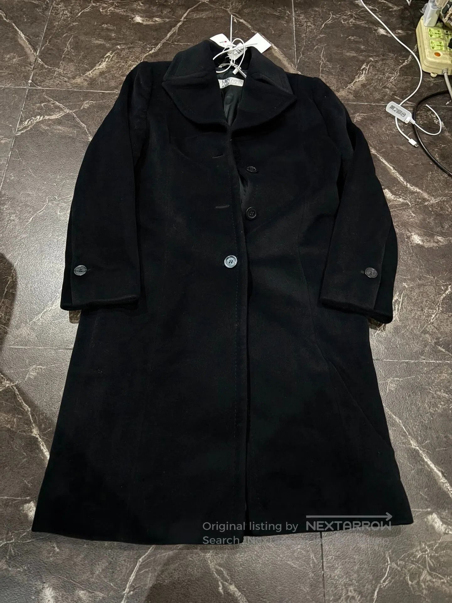 Max Mara Max Mara Classic Black Wool Coat. Size XXS / US 00 / IT 34 - 1 Thumbnail