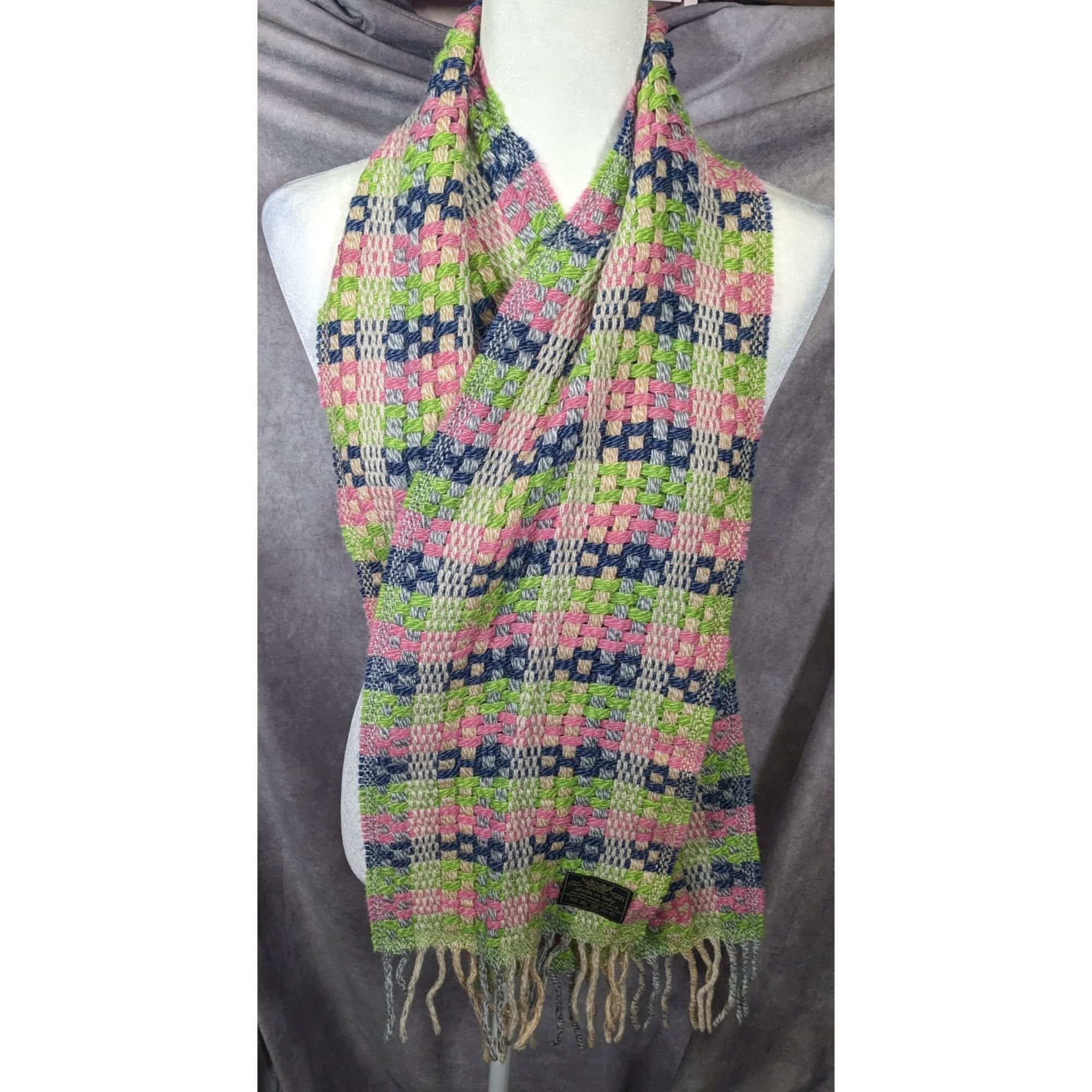 Other Rainbow Lamb's Wool Fringed Italian Scarf Size ONE SIZE - 7 Thumbnail