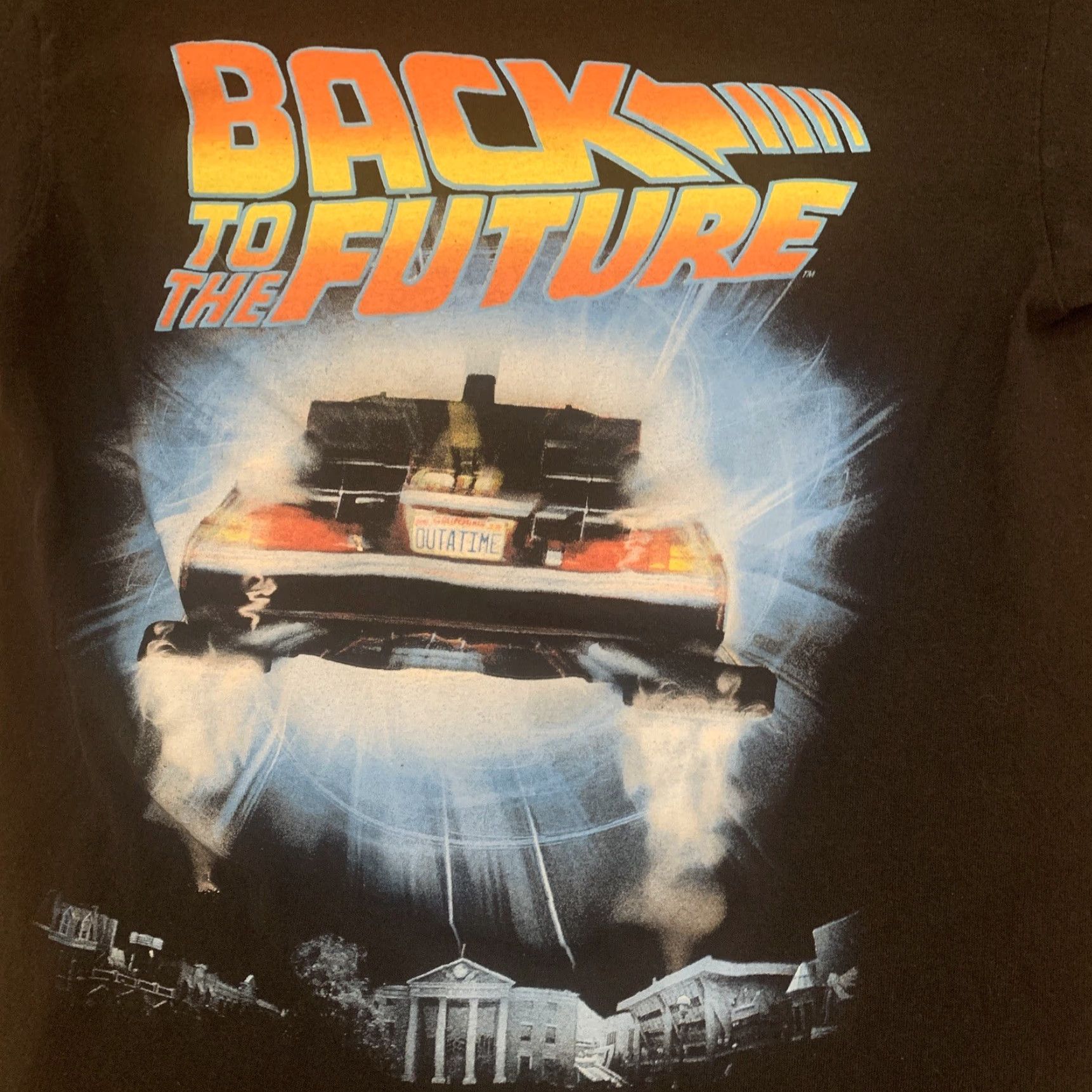 Vintage VINTAGE Back to the Future Shirt Men Adult M Black Tail Lights Outatime McFly 80s Decade Merch Size US M / EU 48-50 / 2 - 2 Thumbnail