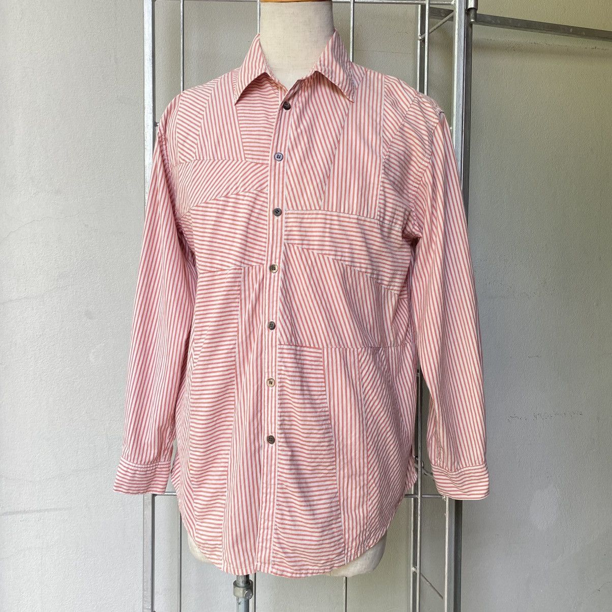Hai Sporting Gear HAI SPORTING GEAR Red and White Striped Button-Up Shirt Size US M / EU 48-50 / 2 - 3 Thumbnail
