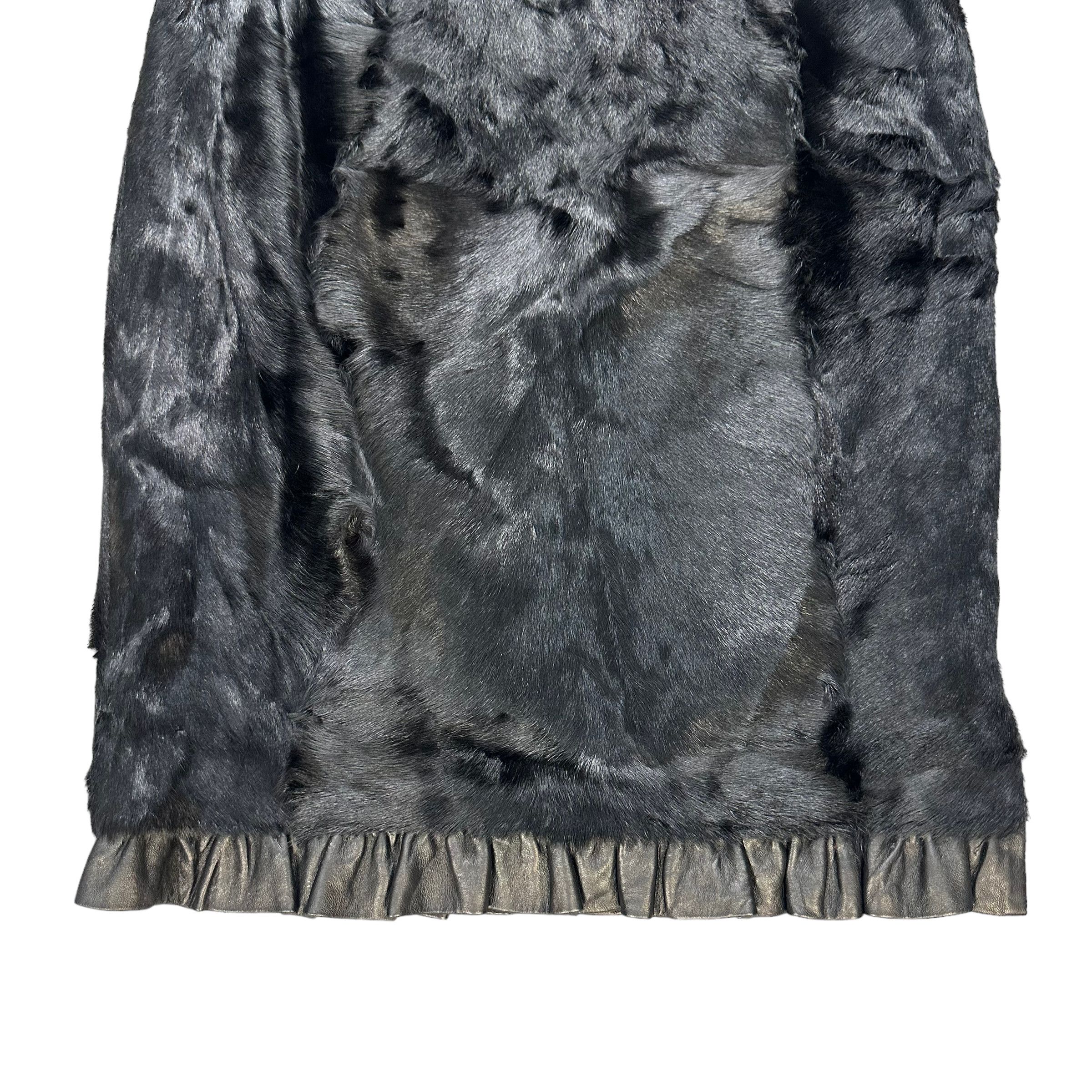 Leather VINTAGE FUR LEATHER SKIRTS #7727-167 Size 27" / US 4 / IT 40 - 8 Thumbnail