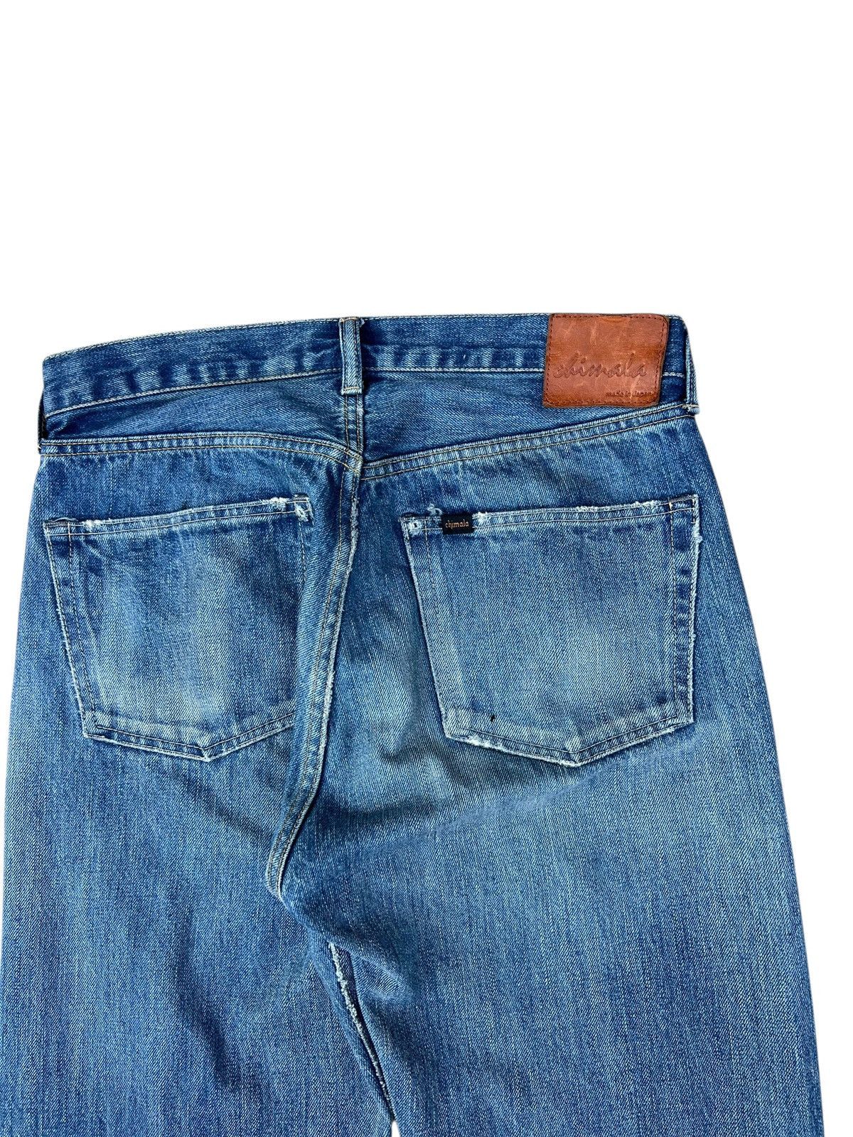 Chimala Chimala Japan Distressed Faded Denim Selvedge Jeans Size US 31 - 9 Thumbnail