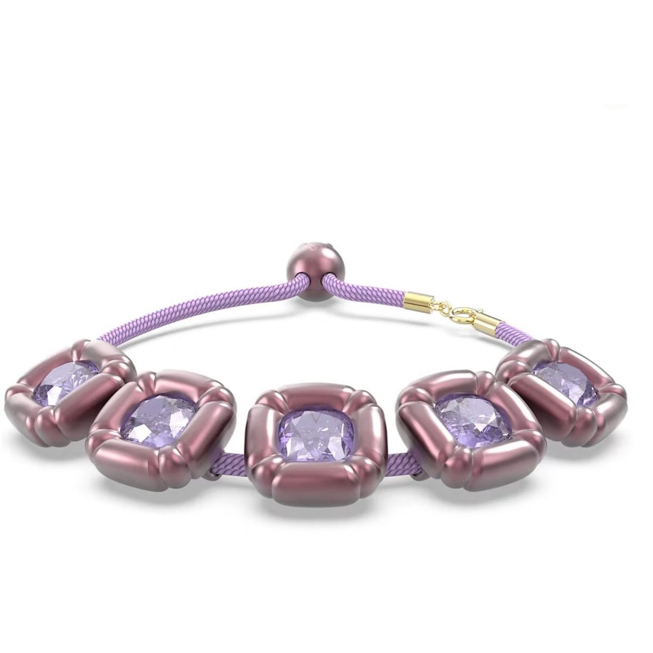 Swarovski Swarovski Dulcis bracelet Cushion cut, Purple New Medium Size ONE SIZE - 2 Thumbnail