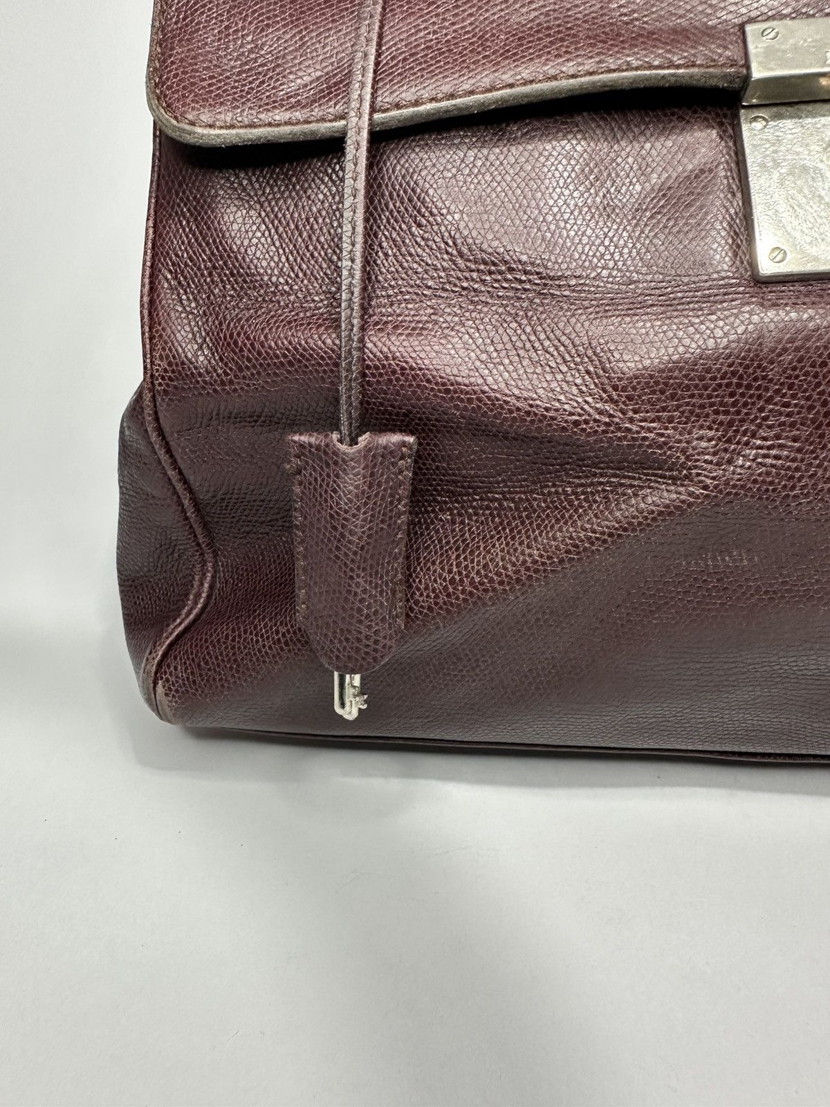 Jil Sander Vintage JIL SANDER Dark Burgundy Leather Handbag. Size ONE SIZE - 5 Thumbnail