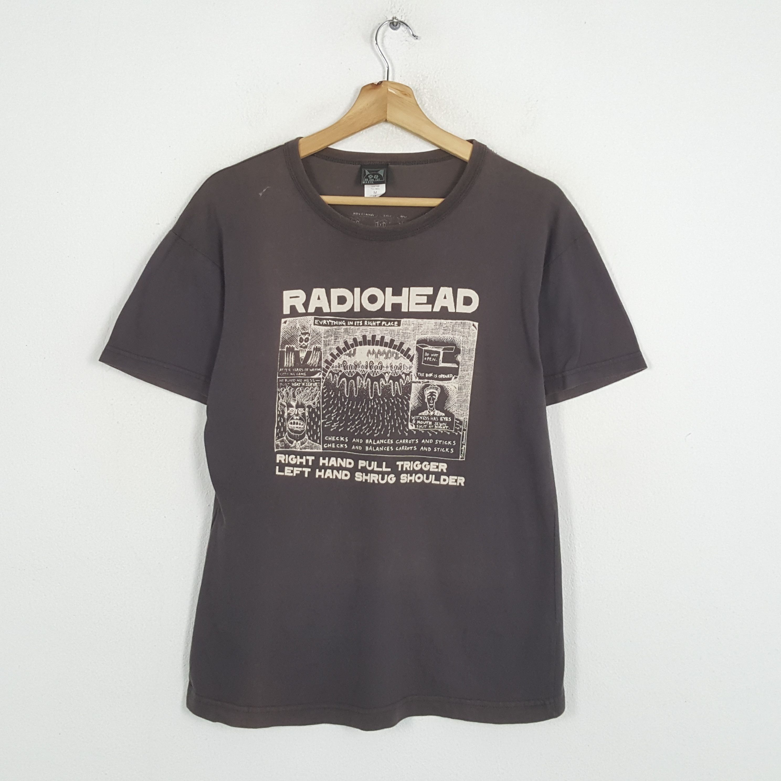 Band Tees × Vintage Vintage RADIOHEAD English Rock Band T-Shirts Size US M / EU 48-50 / 2 - 1 Thumbnail