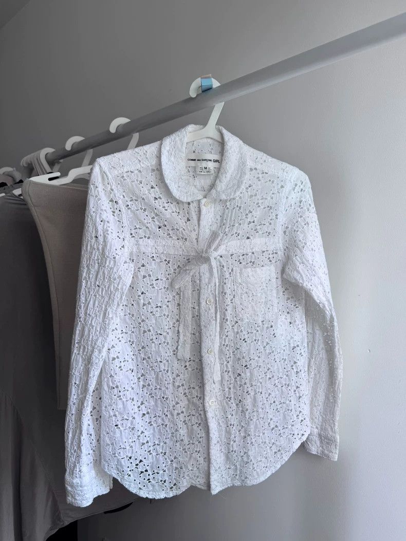 Comme des Garcons Comme Des Garcons White bow tie shirt 2505-Nextarrow Size M / US 6-8 / IT 42-44 - 1 Thumbnail