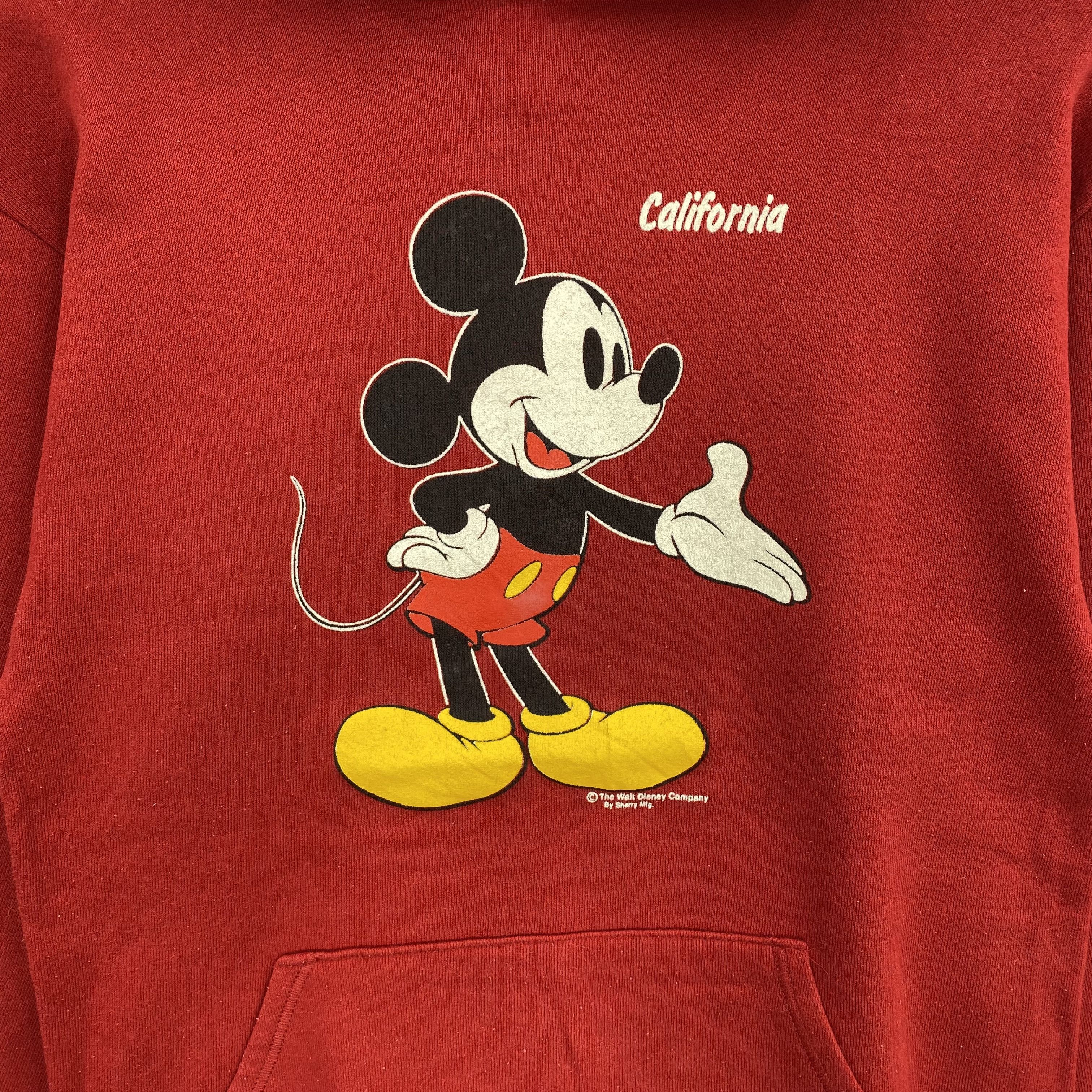 Disney Vintage 90s Disney Mickey Mouse Hoodie Red Pullover Sweater Size US S / EU 44-46 / 1 - 5 Thumbnail