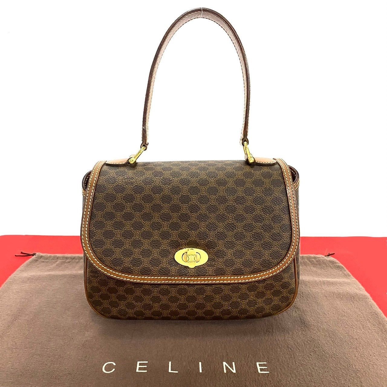 Celine Celine Handbag Brown Leather Size ONE SIZE - 1 Thumbnail