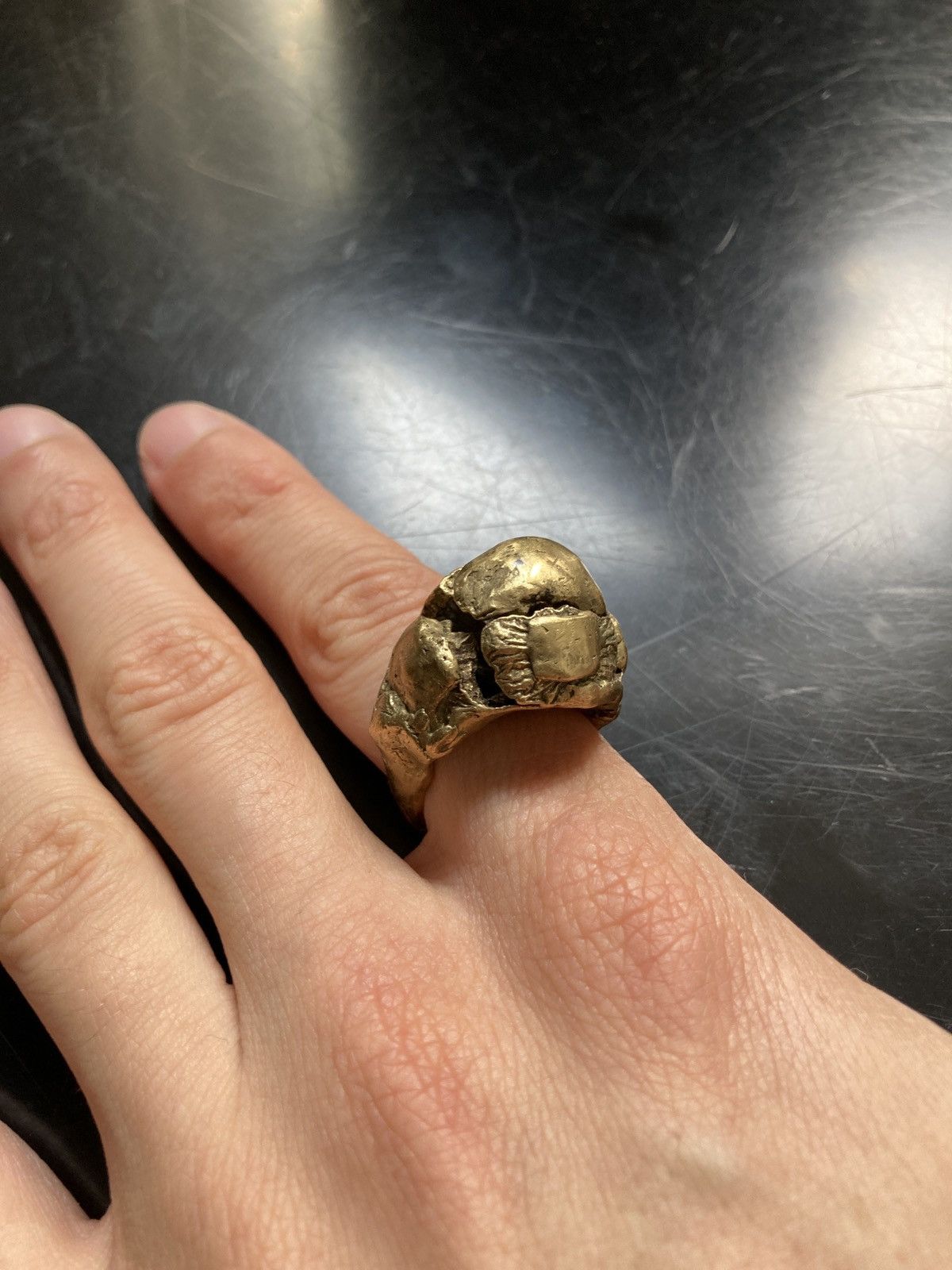 Rick Owens Rick Owens x Christiane Billet pre Hunrod Ltd. Bronze Ring Size ONE SIZE - 12 Thumbnail