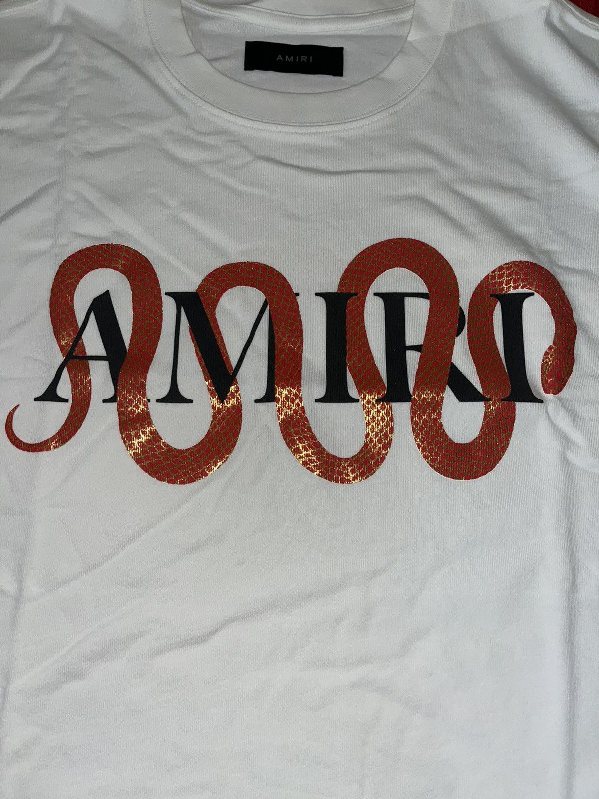 Amiri Amiri Snake Tee Sz XL Size US XL / EU 56 / 4 - 2 Thumbnail