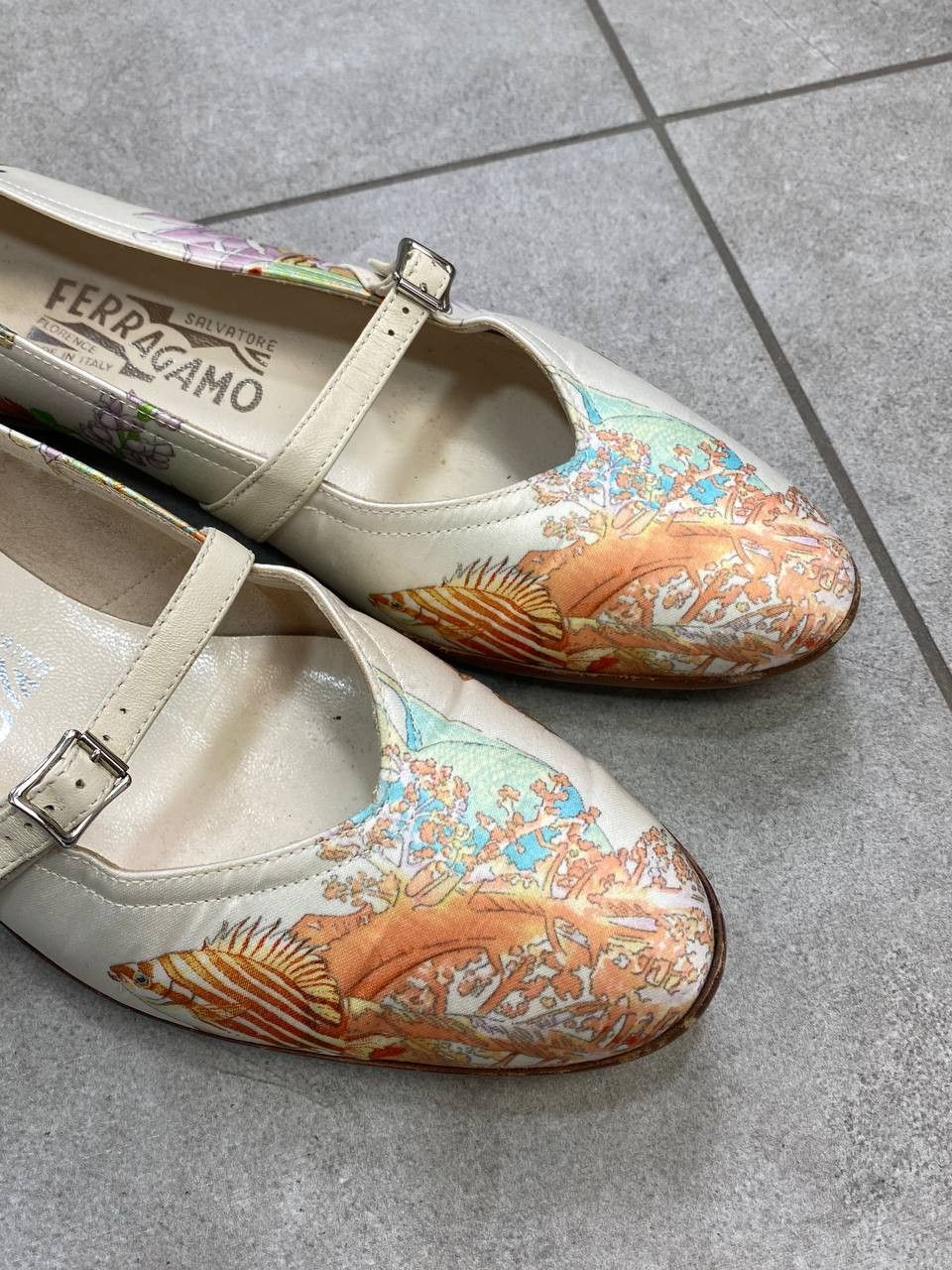 Salvatore Ferragamo Vintage Salvatore Ferragamo Sea Pattern Ballet Flats Shoes Size US 6 / IT 36 - 4 Thumbnail