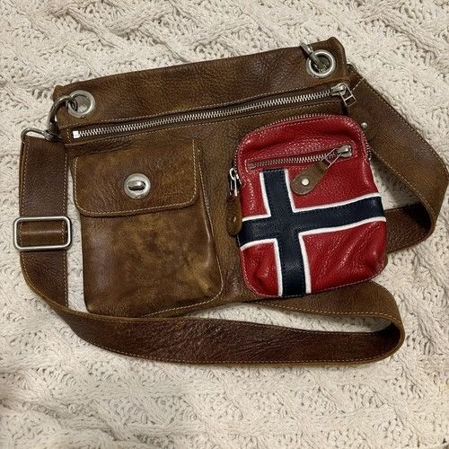 Roots Roots Purse UK Flag Tribe Leather Village Crossbody Messenge Size ONE SIZE - 1 Thumbnail