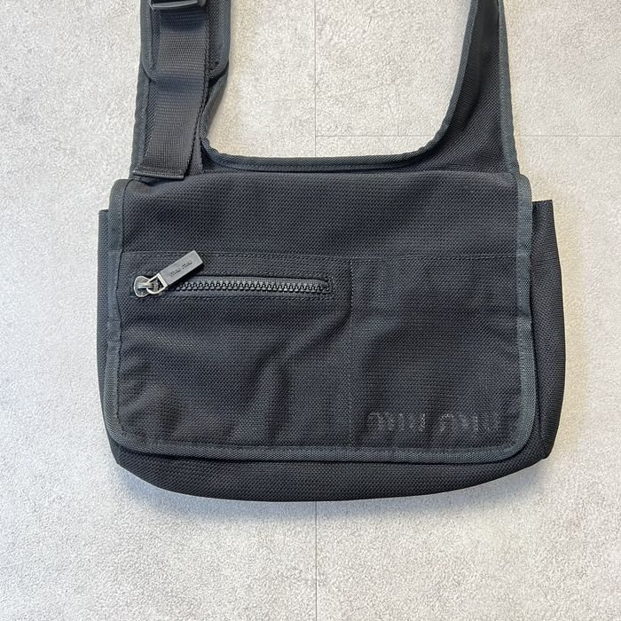 Prada Miu Miu archive crossbody/sling/waist black bag 1999 | Grailed