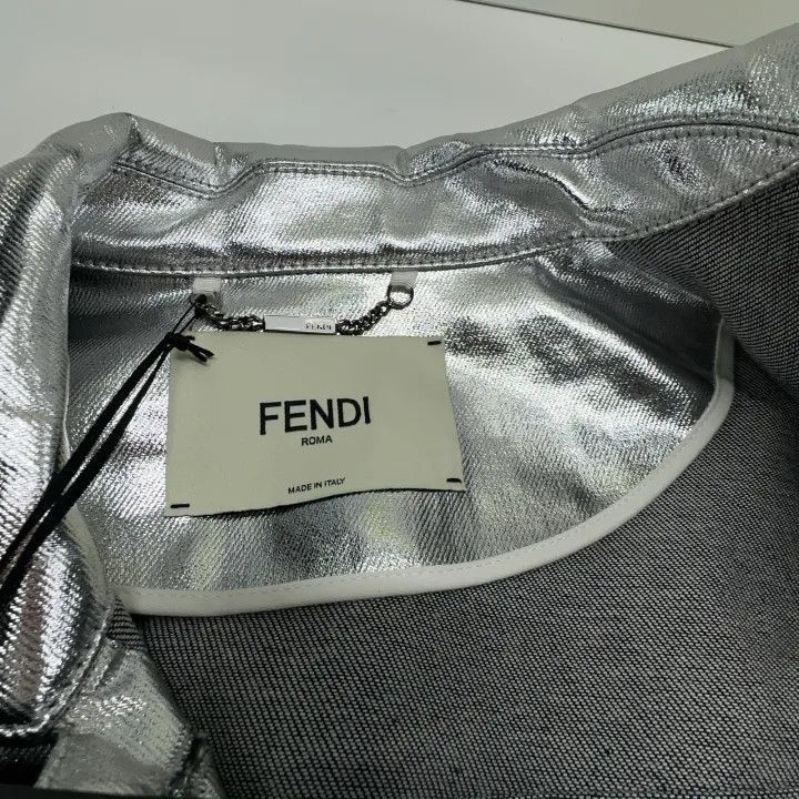 Fendi Fendi Reflective Denim Jacket -2507 Size US M / EU 48-50 / 2 - 5 Thumbnail